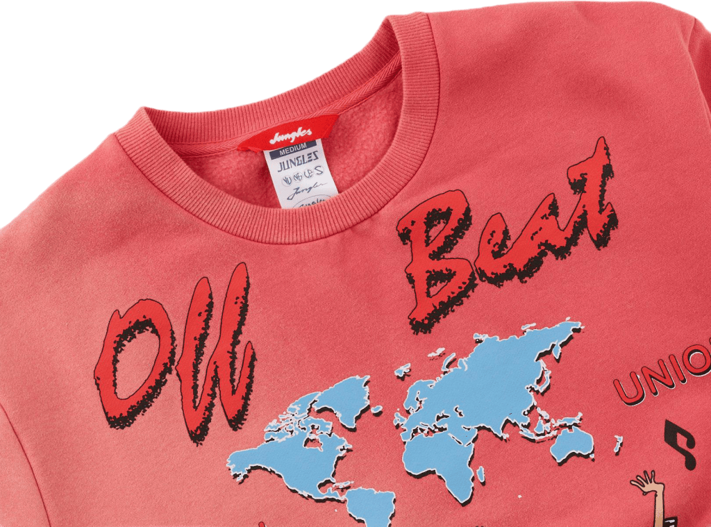 Global Union Crewneck Spray Dyed Red - Bild 2