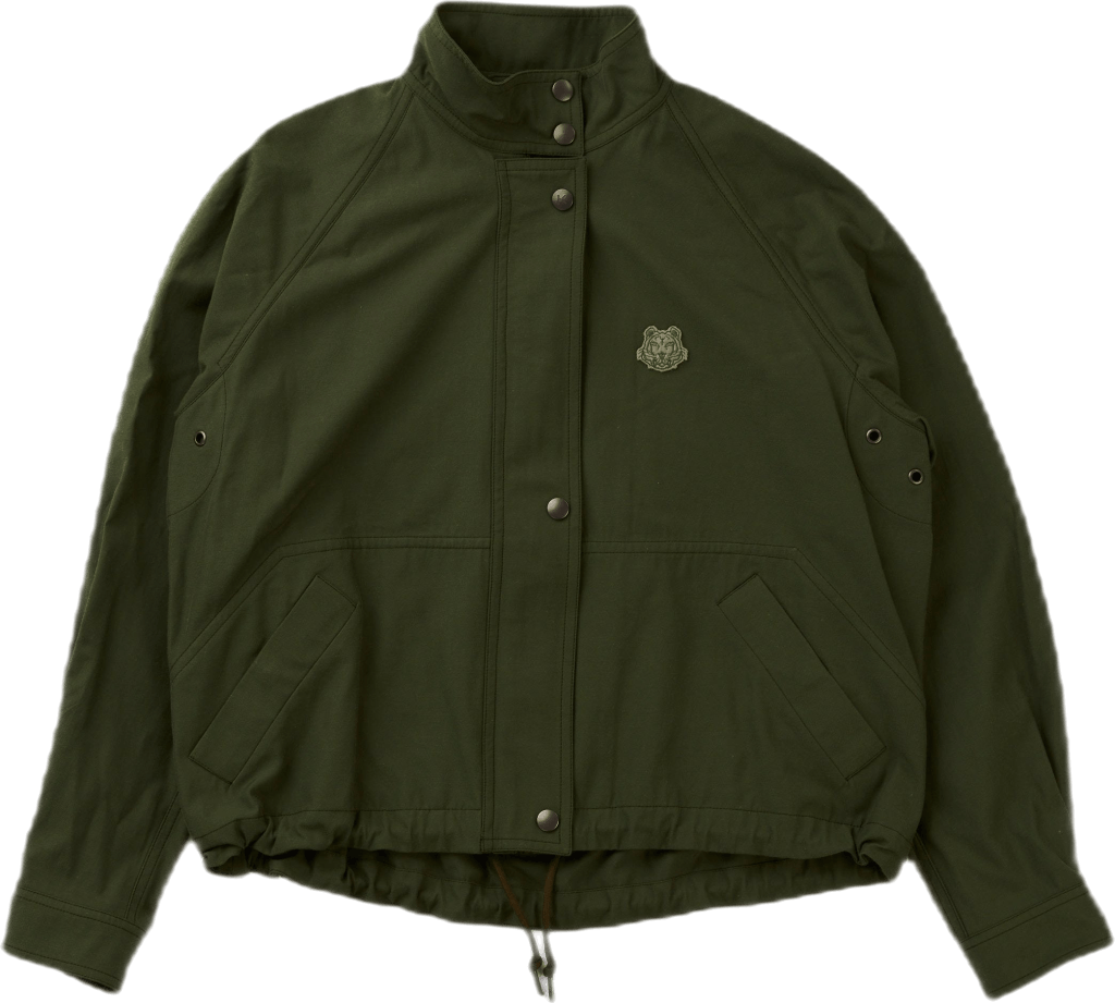 Jacket / Bomber Jacket Dark Khaki, Female, Kleding, jassen, Groen, L