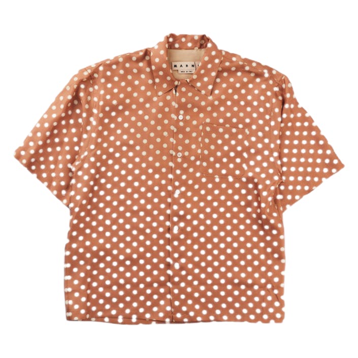 Camicia Uomo Tile Print Smile, Male, Odzież, Koszule, Różowy, 50