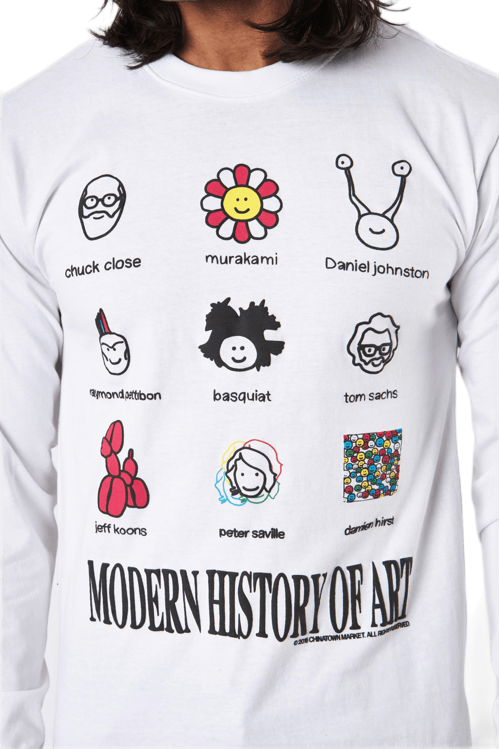 Modern Art Ls Tee White - Bild 4
