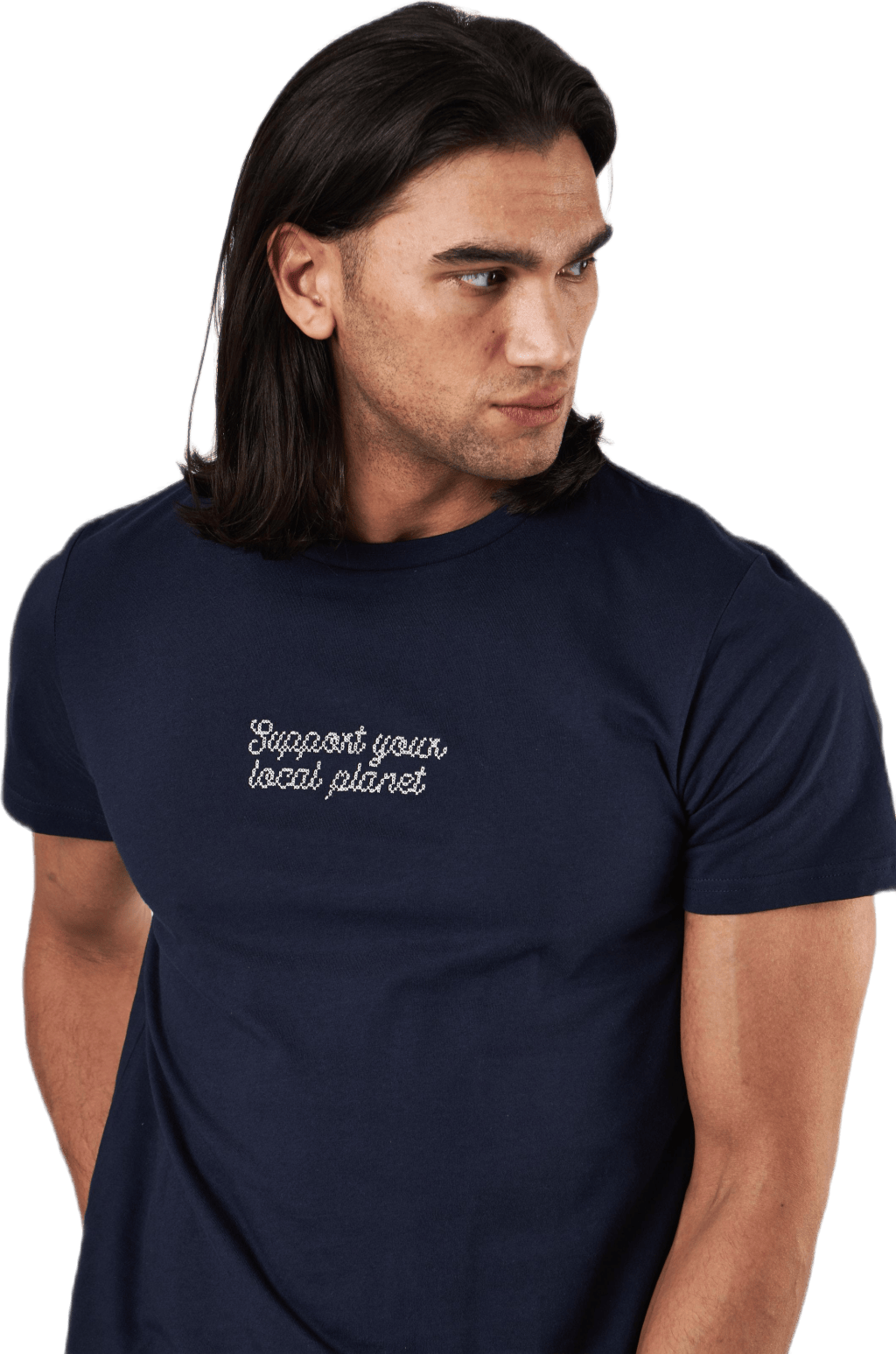 T-shirt Stockholm Cross Stitch Navy - Bild 2