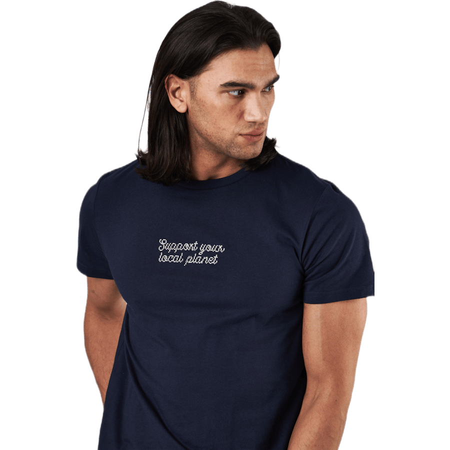 T-shirt Stockholm Cross Stitch Navy - Bild 2