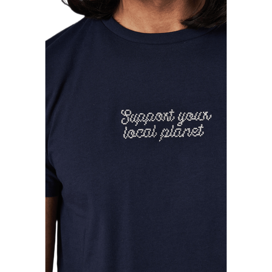 T-shirt Stockholm Cross Stitch Navy - Bild 4
