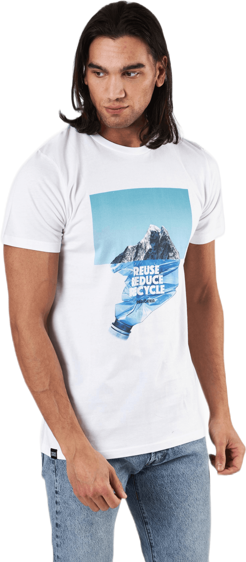 T-shirt Stockholm Recycle Moun White, Male, Apparels, T-shirt, White, XXL