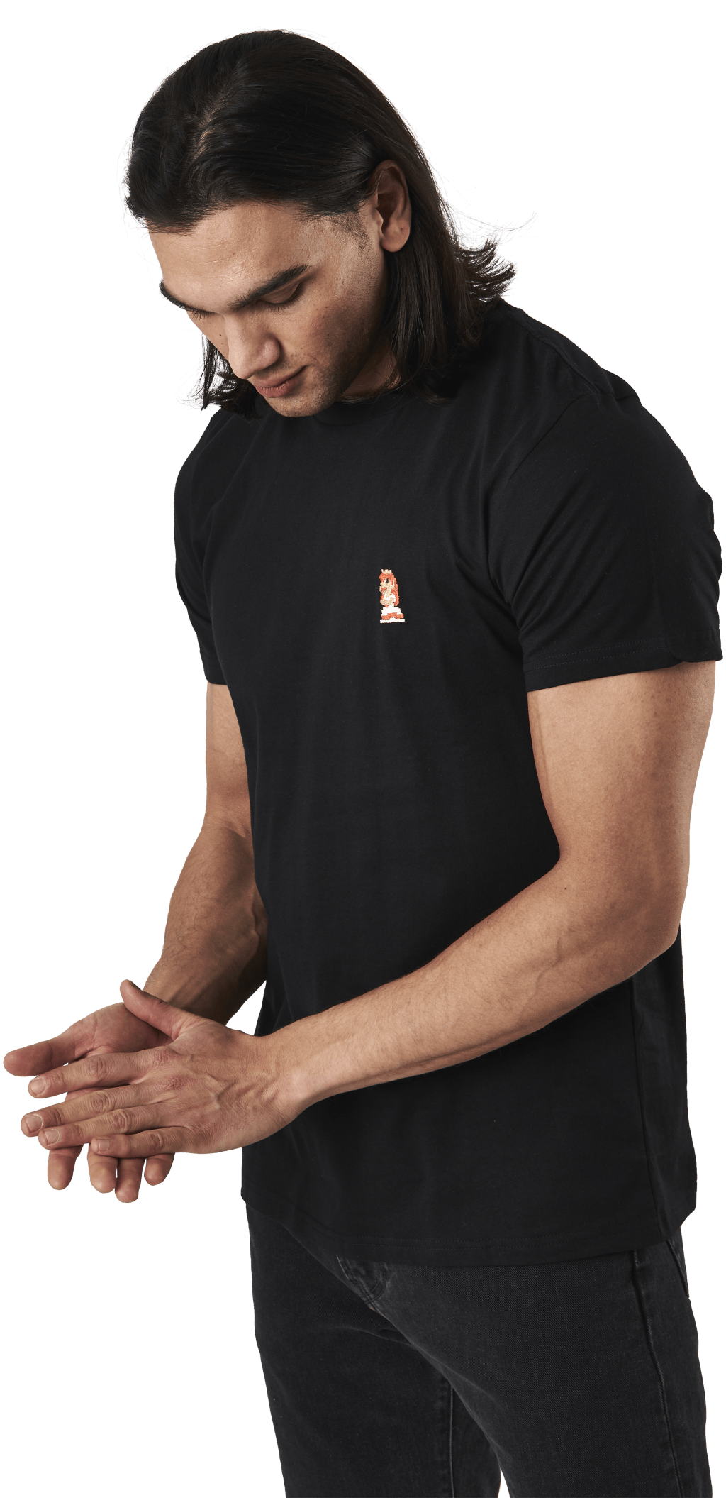 T-shirt Stockholm Peach Black - Bild 4