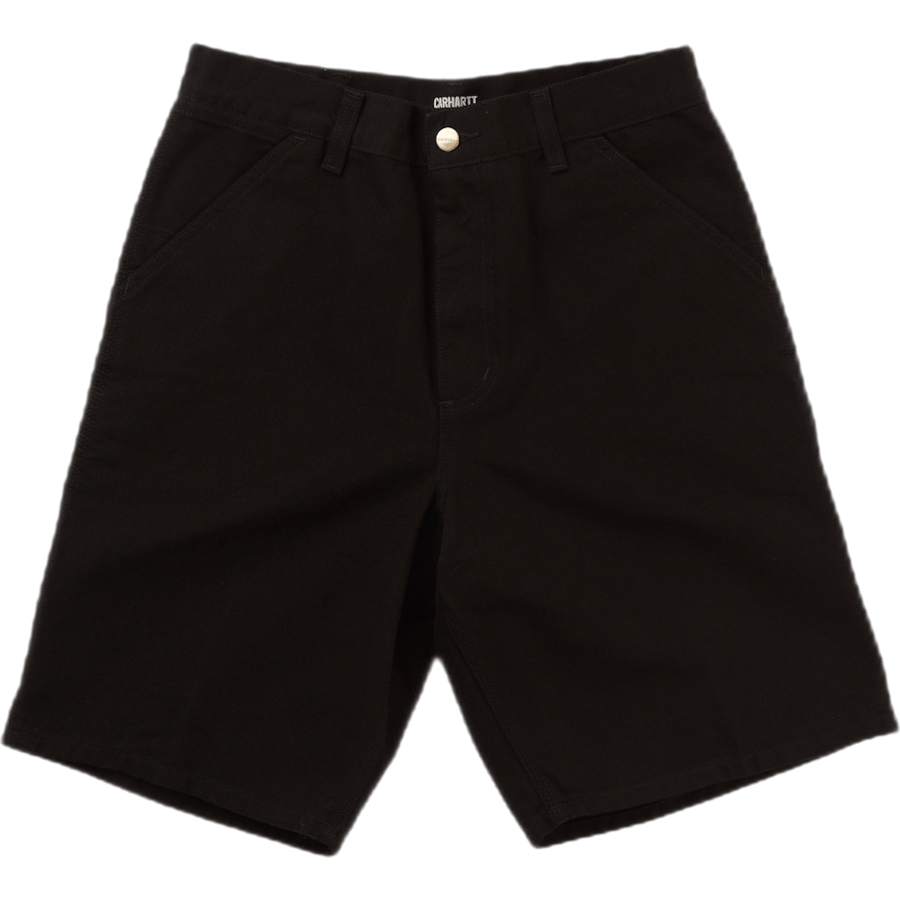 Single Knee Short Black /rinsed