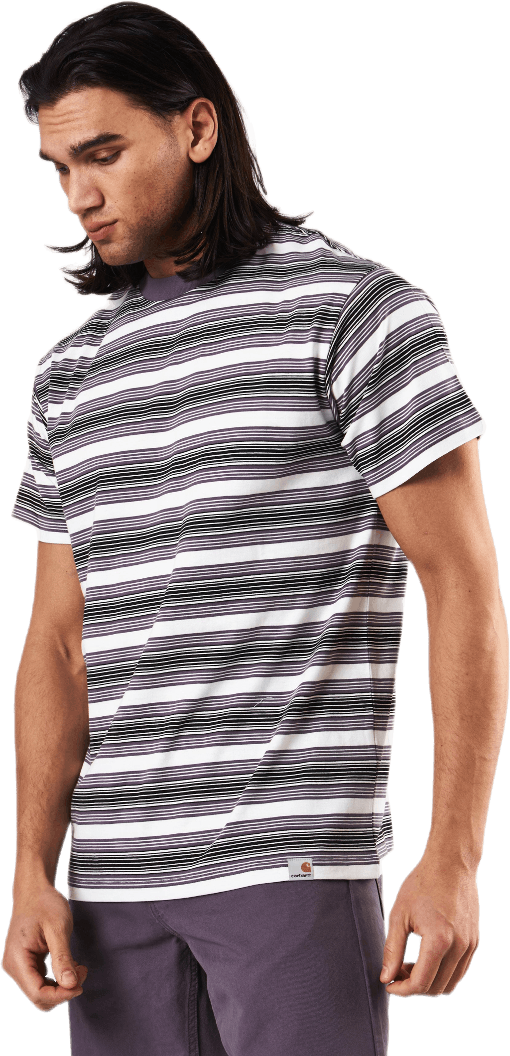 S/s Otis T-shirt Otis Stripe, Provence /---, Male, Ropa, Tops, Multicolor, L