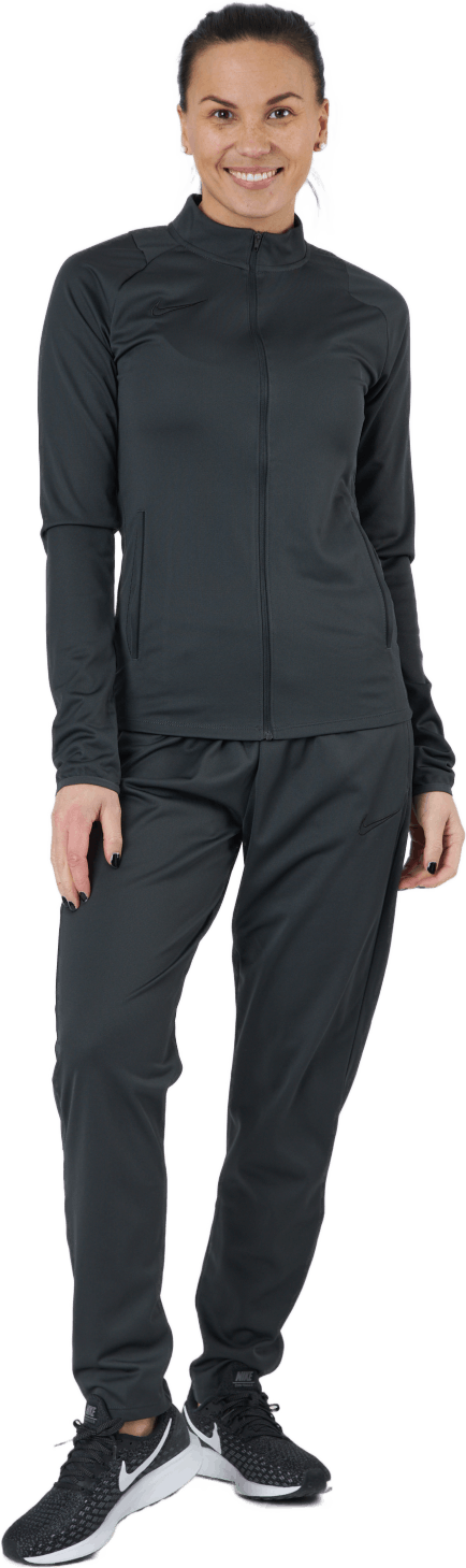 Women Knit Soccer Tracksuit Anthracite/black/black, Female, Odzież, Spodnie, Piłka nożna, Czarny, XL