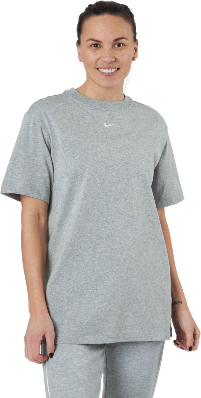 Essential Women's Top Dk Grey Heather/white, Female, Apparels, T-shirt, Grey, L