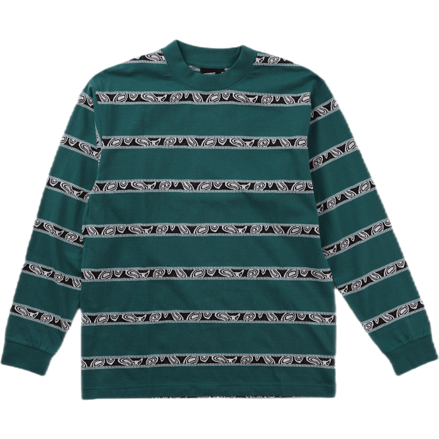 Eye Stripe Long Sleeve Tee Jade