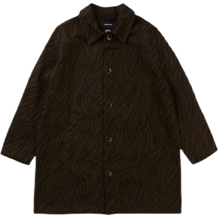 Zebra Trenchcoat Forest Green