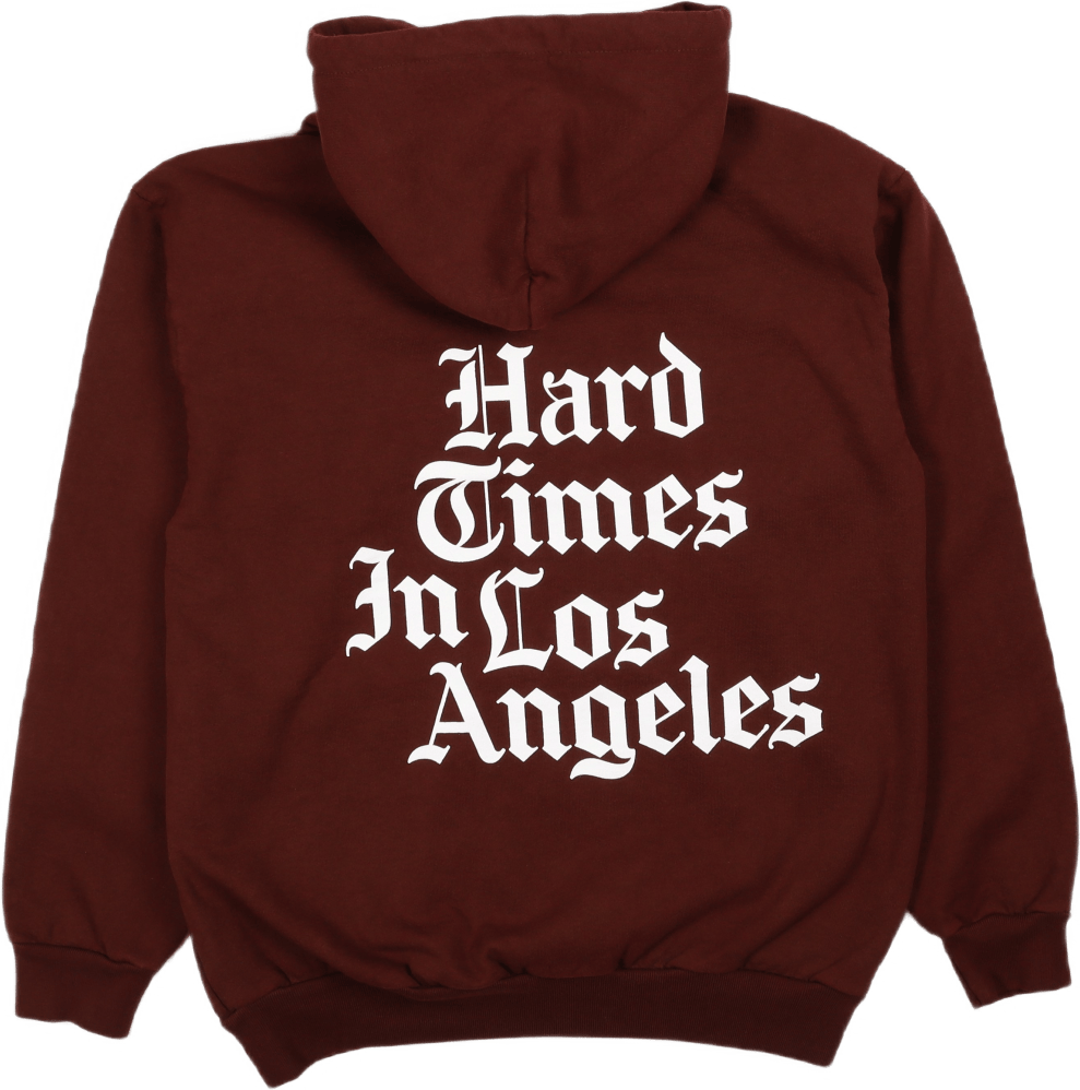 Hard Times Hoody Maroon - Bild 2