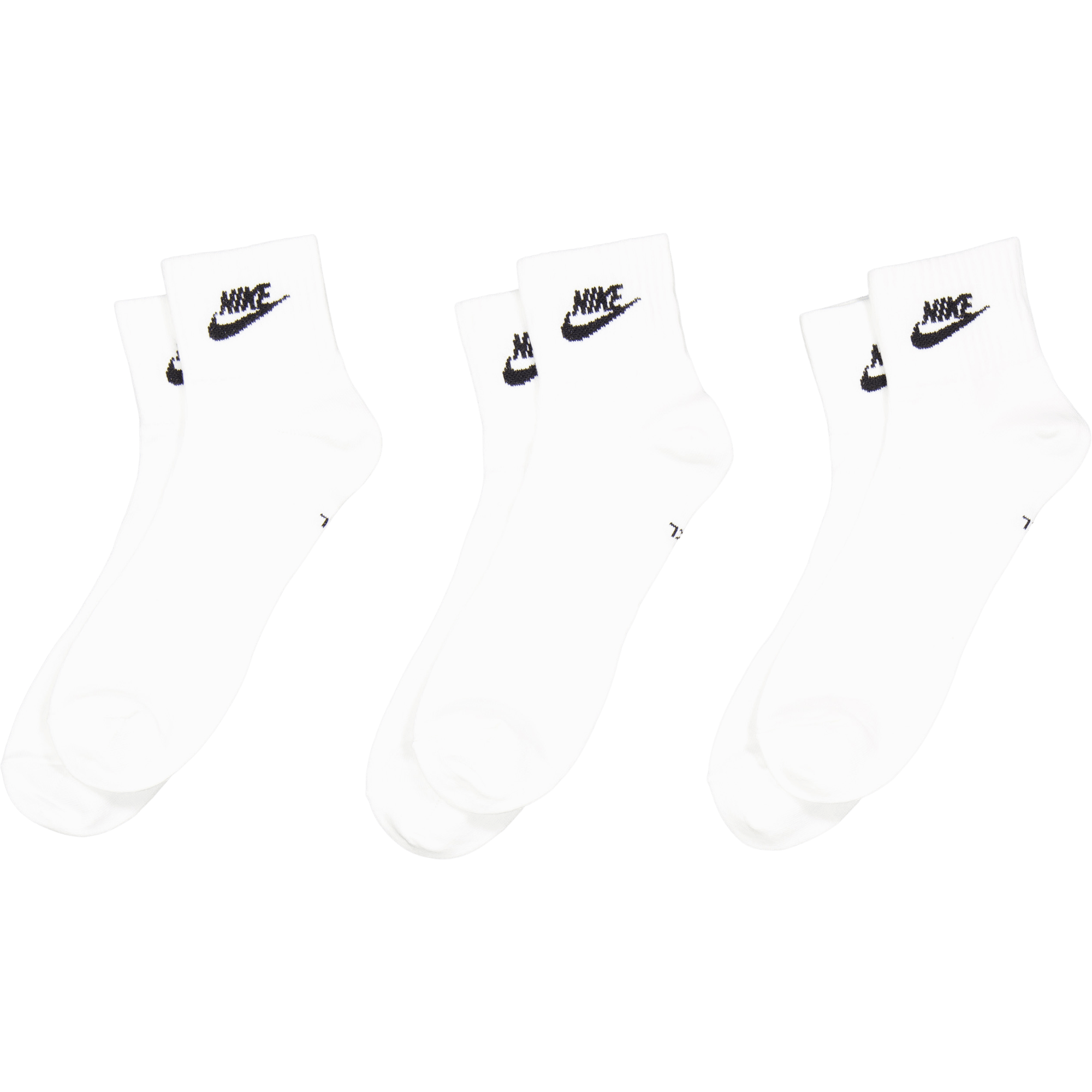 Everyday Essential Ankle Socks White, Unisex, Odzież, Skarpety, Biały, XL