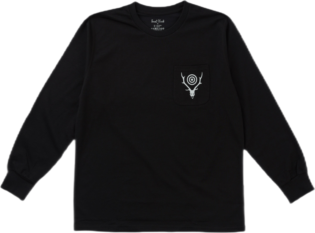 Round Pocket Tee – Circle Horn Black