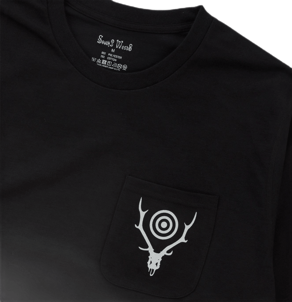 Round Pocket Tee - Circle Horn Black - Bild 2