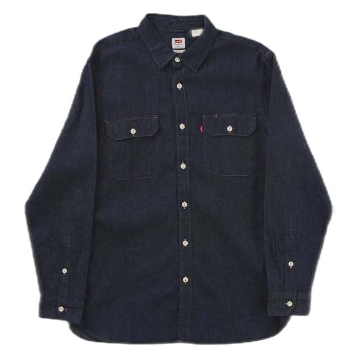 Jackson Worker Lt Wt Cotton Hemp, Male, Vêtements, Chemises, Noir, XL