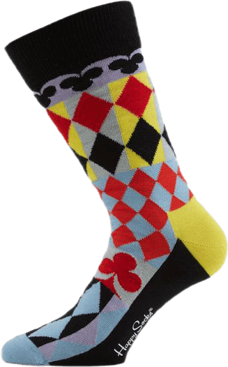 Abstract Cards Sock Multi