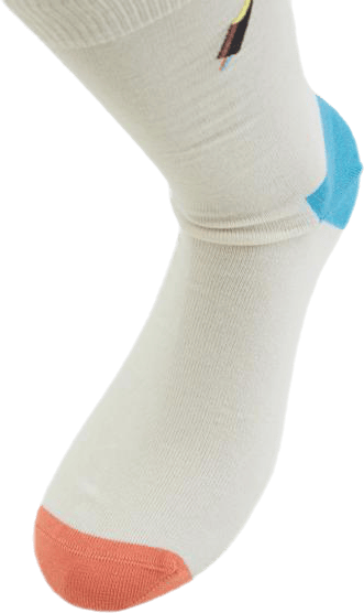 Embroidery Ice Cream Sock White - Bild 3