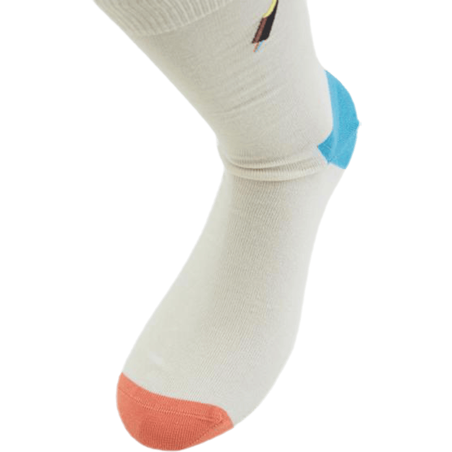 Embroidery Ice Cream Sock White - Bild 3