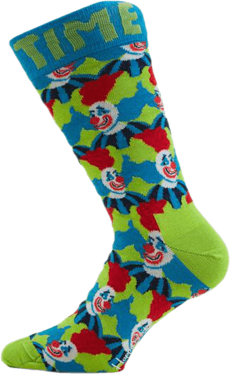 Clown Sock Green, Unisex, Kläder, Strumpor, Grön, 41-46