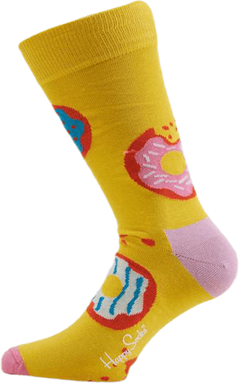 Jumbo Donut Sock Yellow, Unisex, Kläder, Strumpor, Gul, 36-40