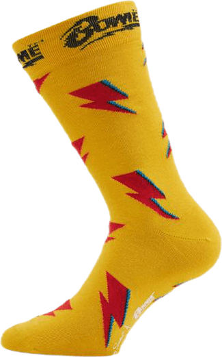 Flashy Bowie Sock Yellow, Unisex, Kläder, Strumpor, Gul, 36-40