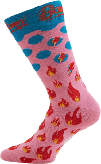 Aladdin Sane Sock Pink