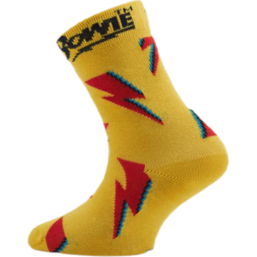 Flashy Bowie Kids Sock Yellow