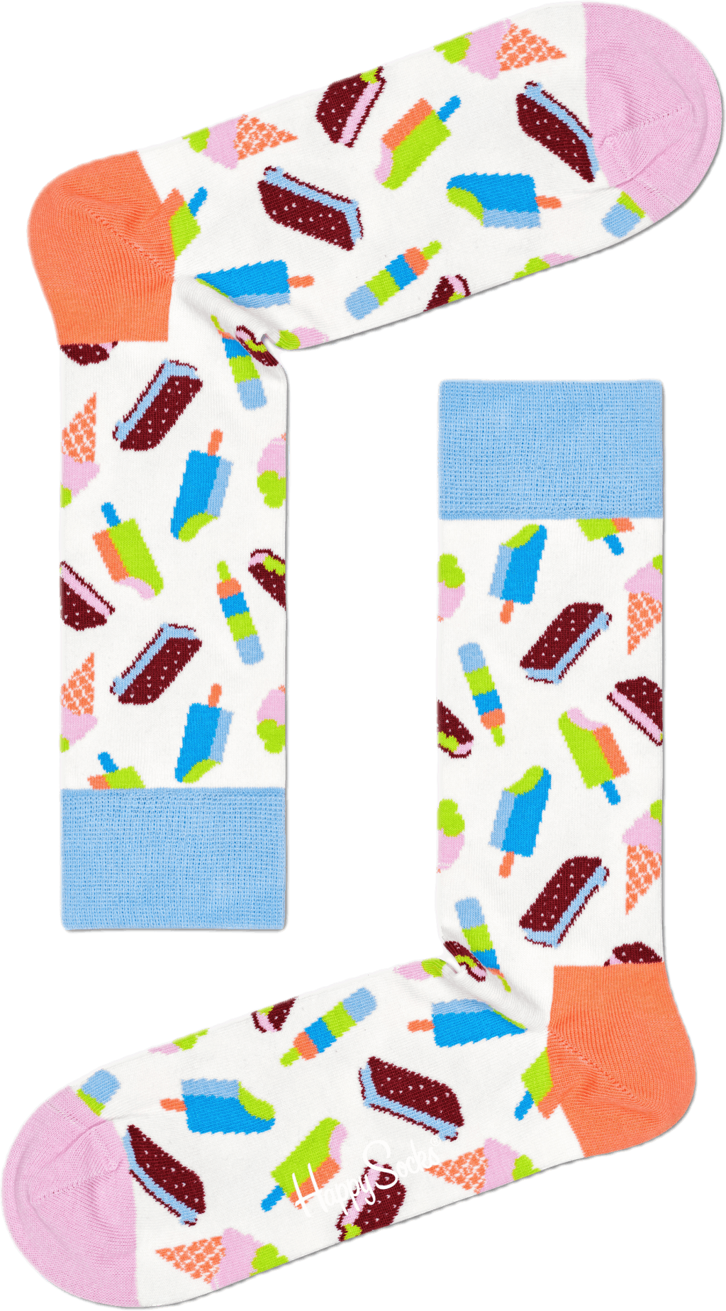 Icecream Sock White, Unisex, Kläder, Strumpor, Blå, 41-46