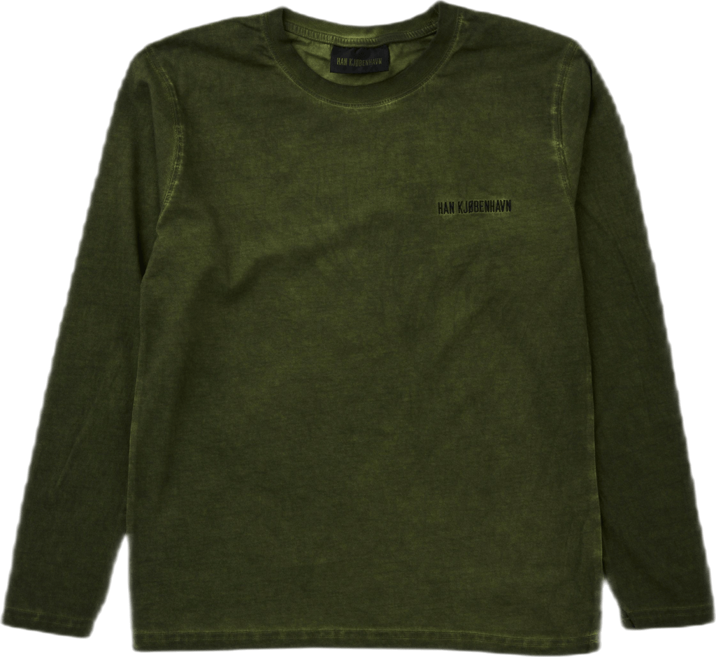 Casual Long Sleeve Tee Green Crush