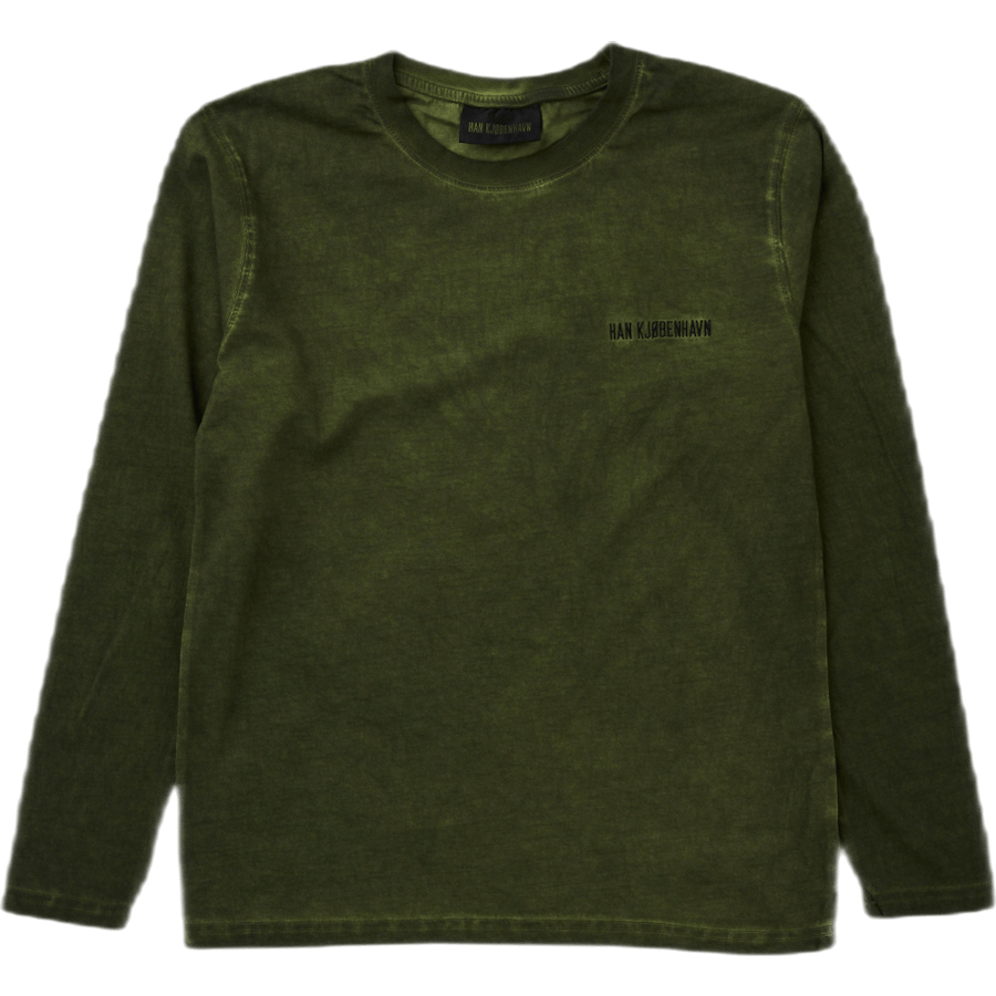Casual Long Sleeve Tee Green Crush
