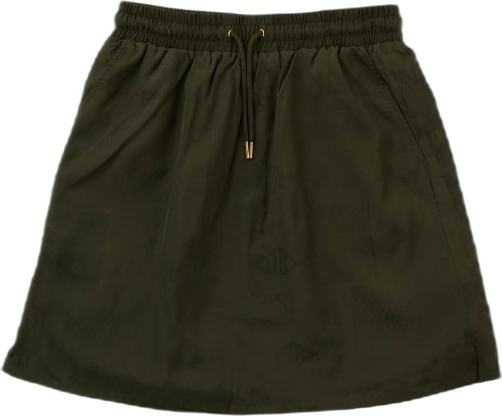 Track Skirt Green Tribal