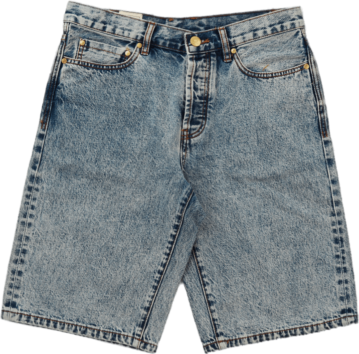 Work Shorts Bleached Denim, Unisex, Kläder, Shorts, Blå, XL