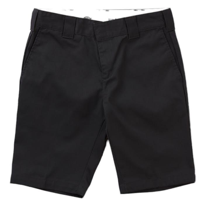 Slim Fit Short Charcoal Grey, Male, Odzież, Spodenki, Czarny, 34