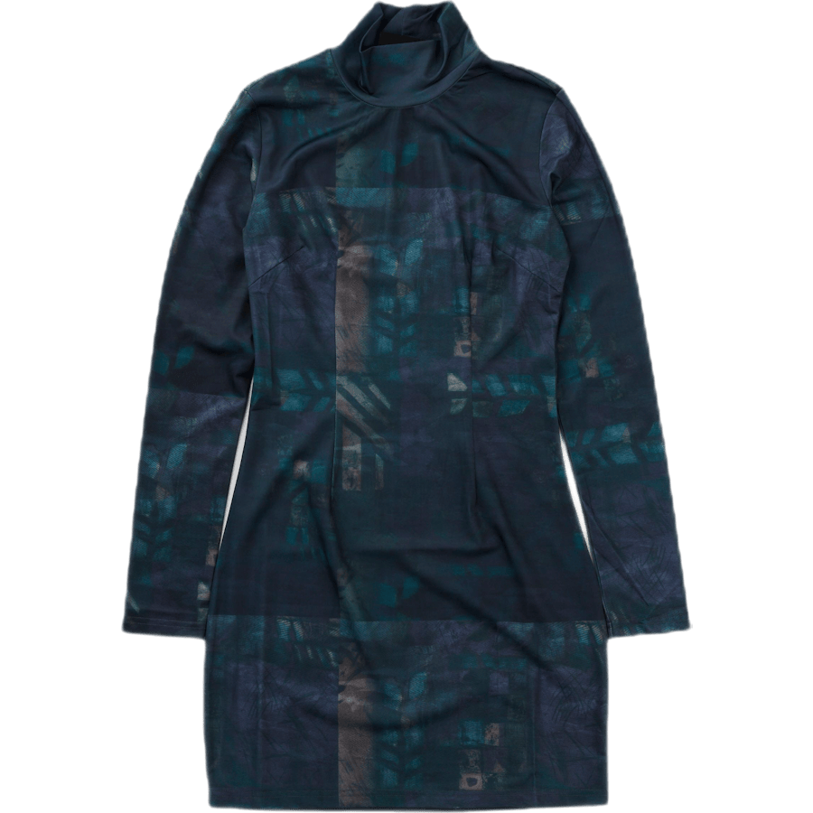 Turtleneck Dress Dark Paint