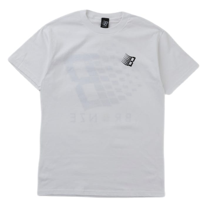 Smiley B Logo Tee Back & Front White, Male, Klær, Tops, Hvit, S