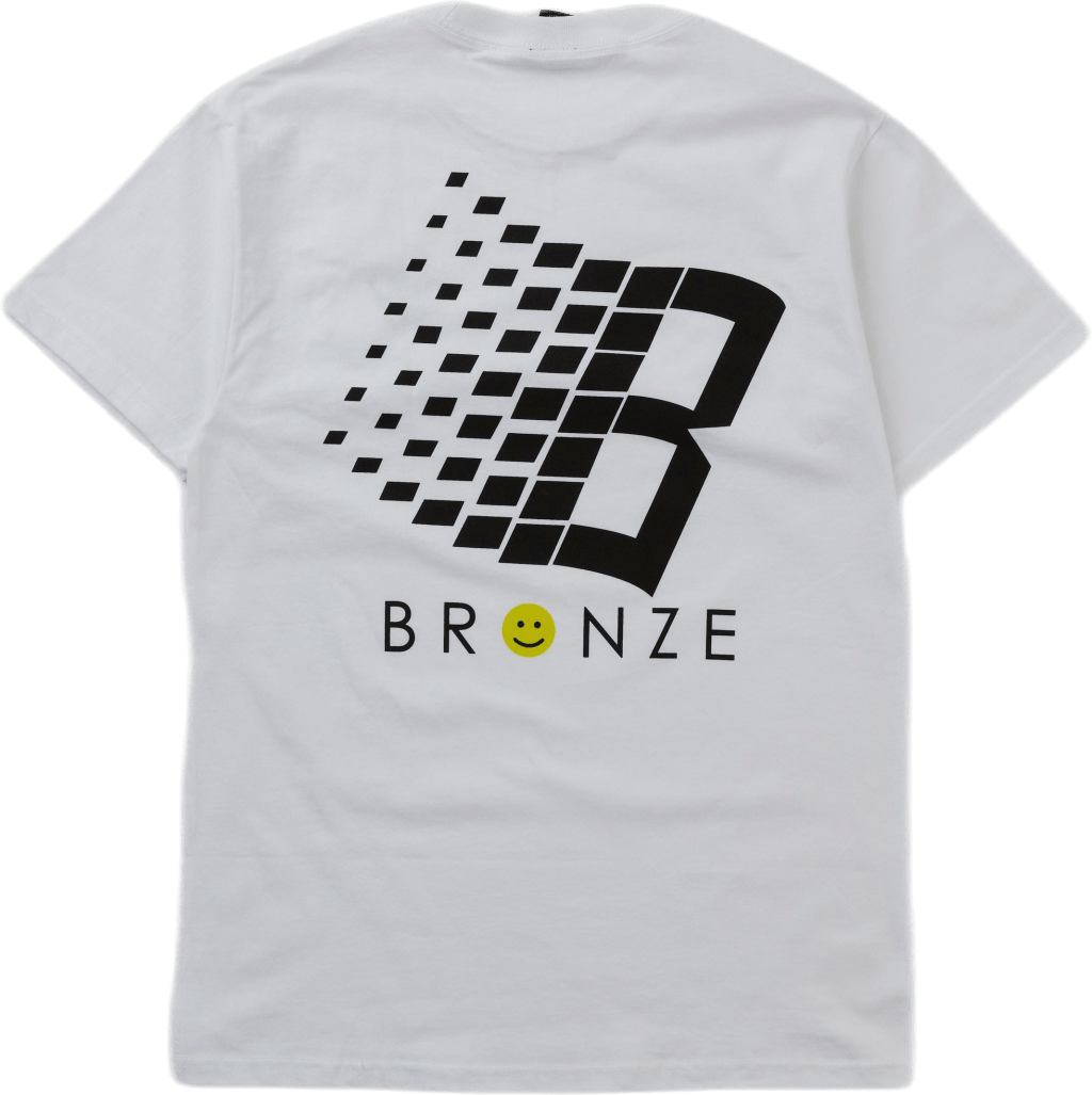 Smiley B Logo Tee Back & Front White - Bild 3