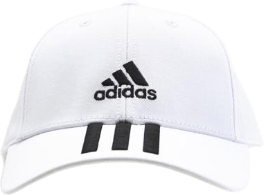 Baseball 3 Stripes Cap Cotton Twill White / Black / Black - Bild 4