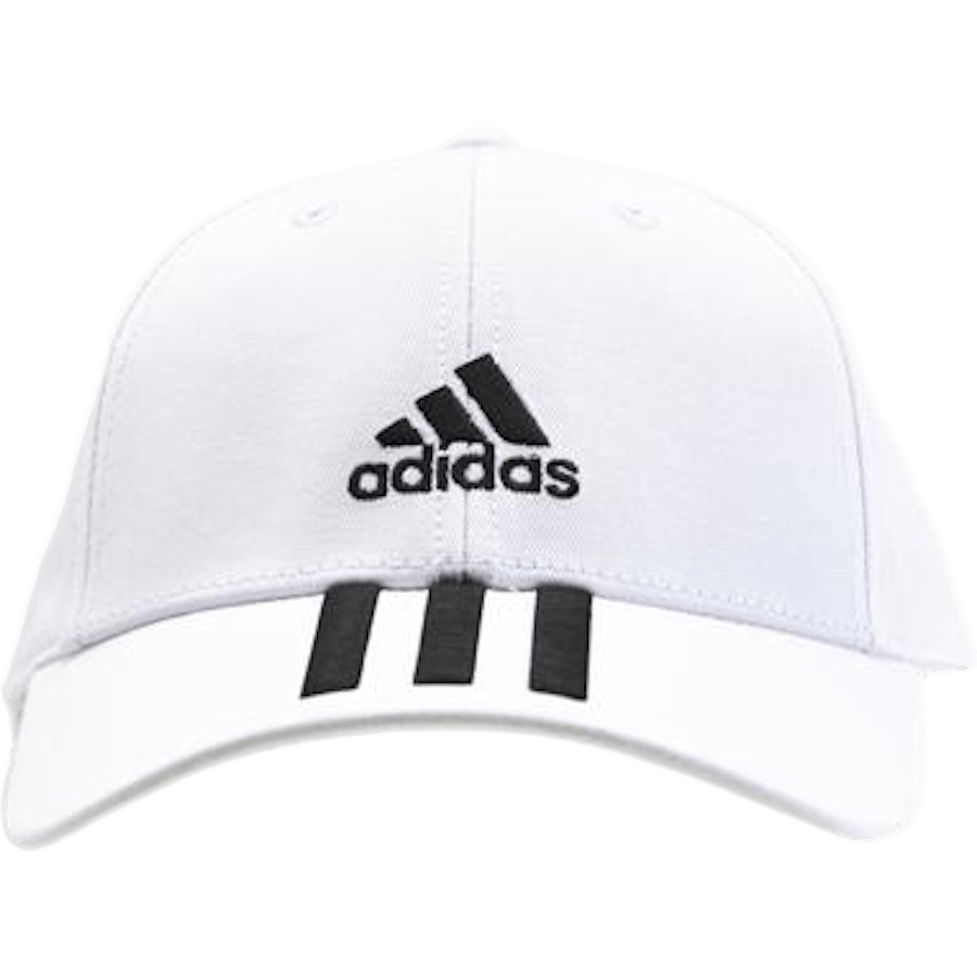 Baseball 3 Stripes Cap Cotton Twill White / Black / Black - Bild 4