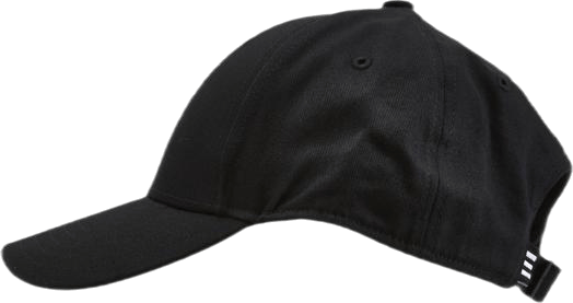 Baseball Cap Cotton Twill Black / Black / White - Bild 2