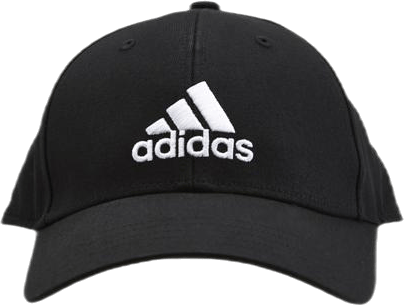 Baseball Cap Cotton Twill Black / Black / White - Bild 4