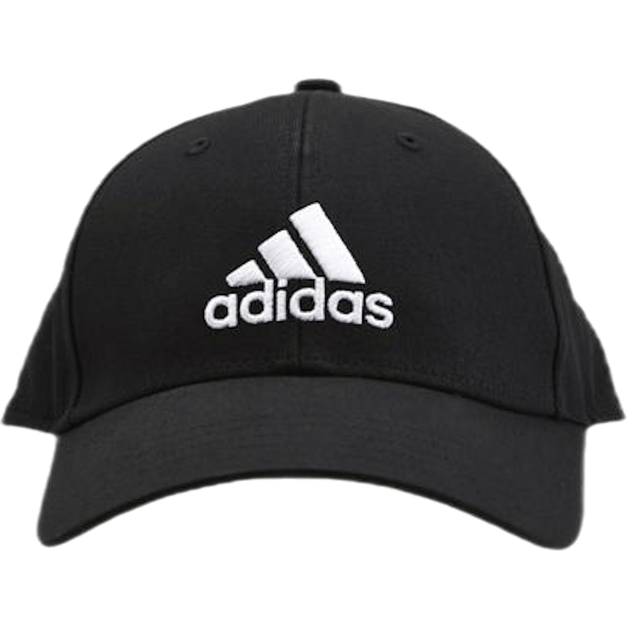 Baseball Cap Cotton Twill Black / Black / White - Bild 4
