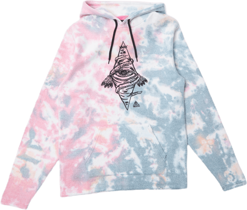 Bb Bohemian Hood Green/red, Male, Kläder, hoodies och sweatshirts, Grön, S