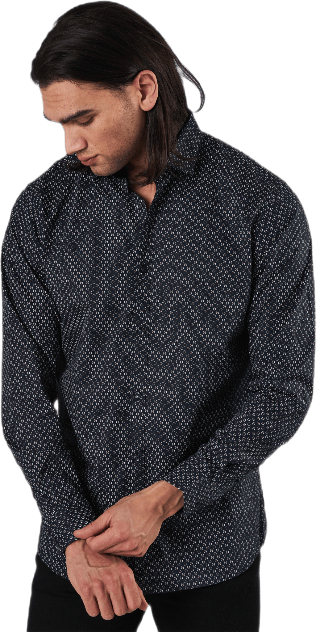 Blackpool Stretch Shirt L/s Mecca Orange