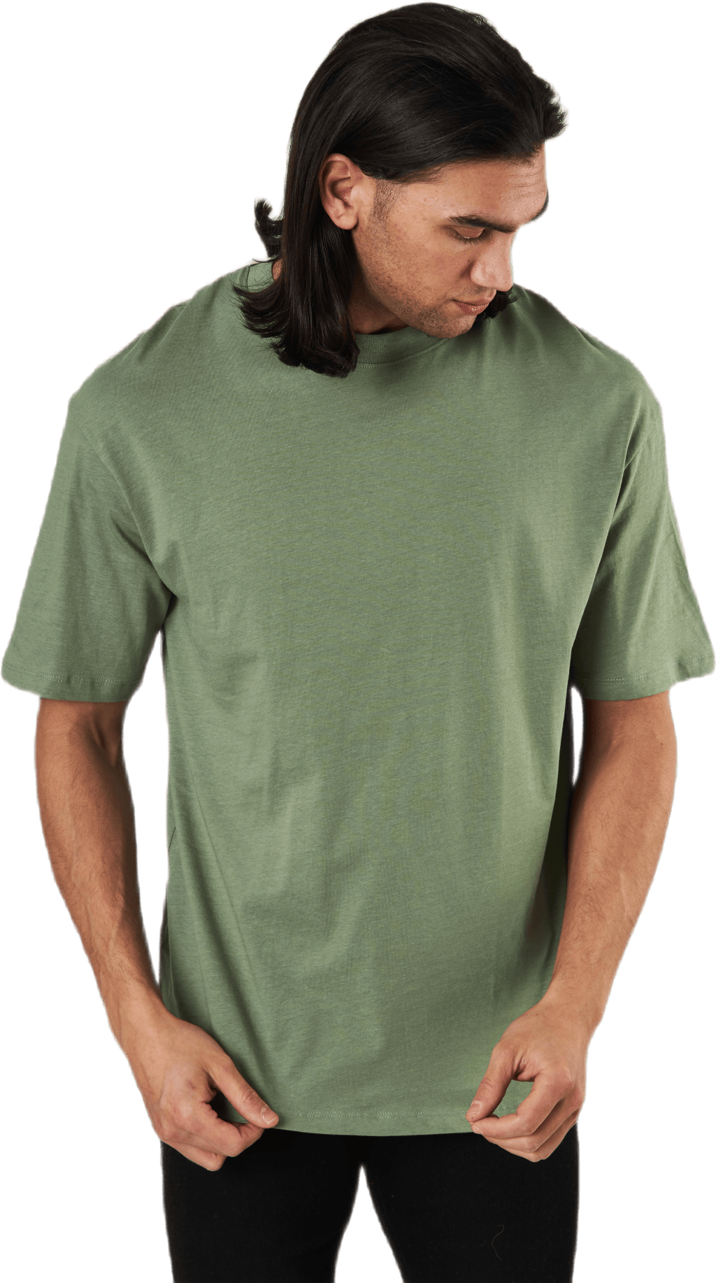 Brink Tee Ss Crew Neck Sea Spray, Male, Apparels, T-shirt, Green, L