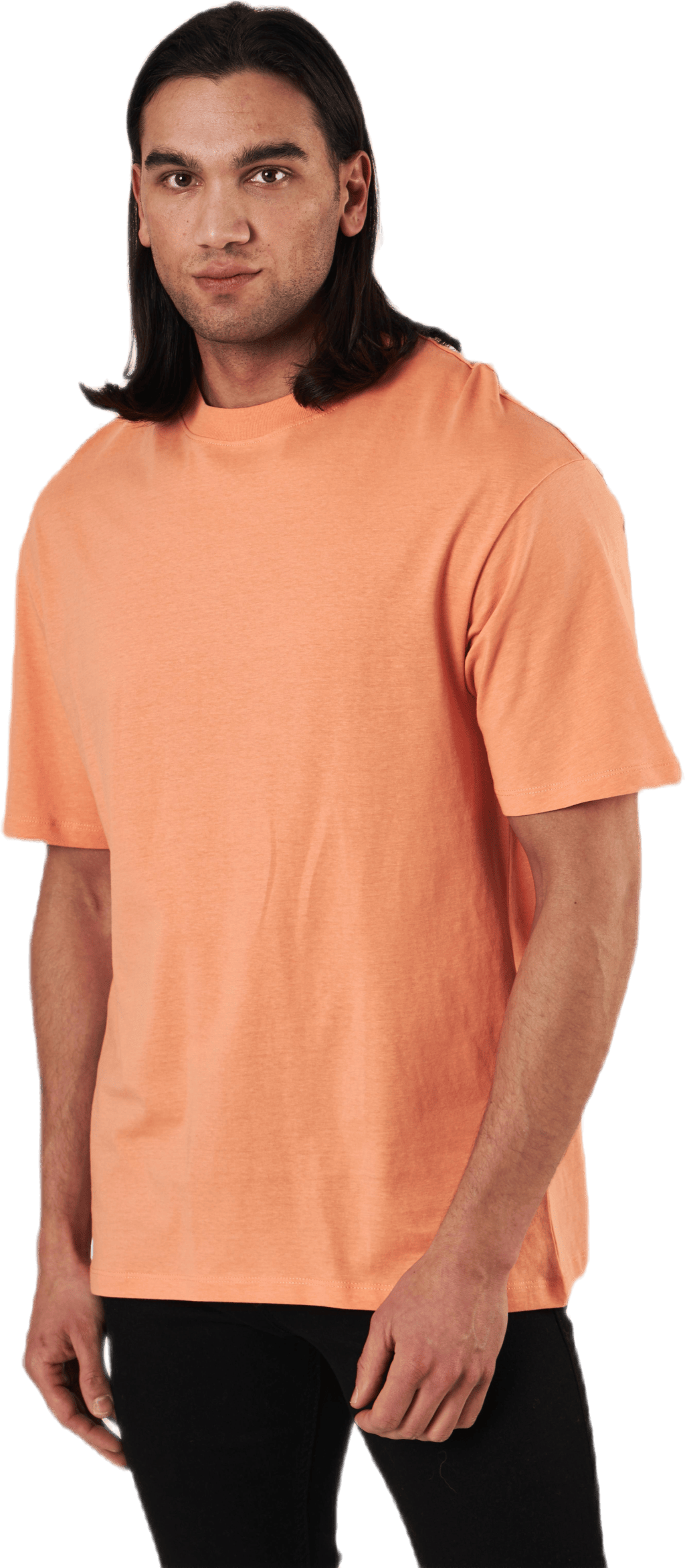 Brink Tee Ss Crew Neck Shell Coral, Male, Ropa, Camiseta de manga corta, Naranja, XL