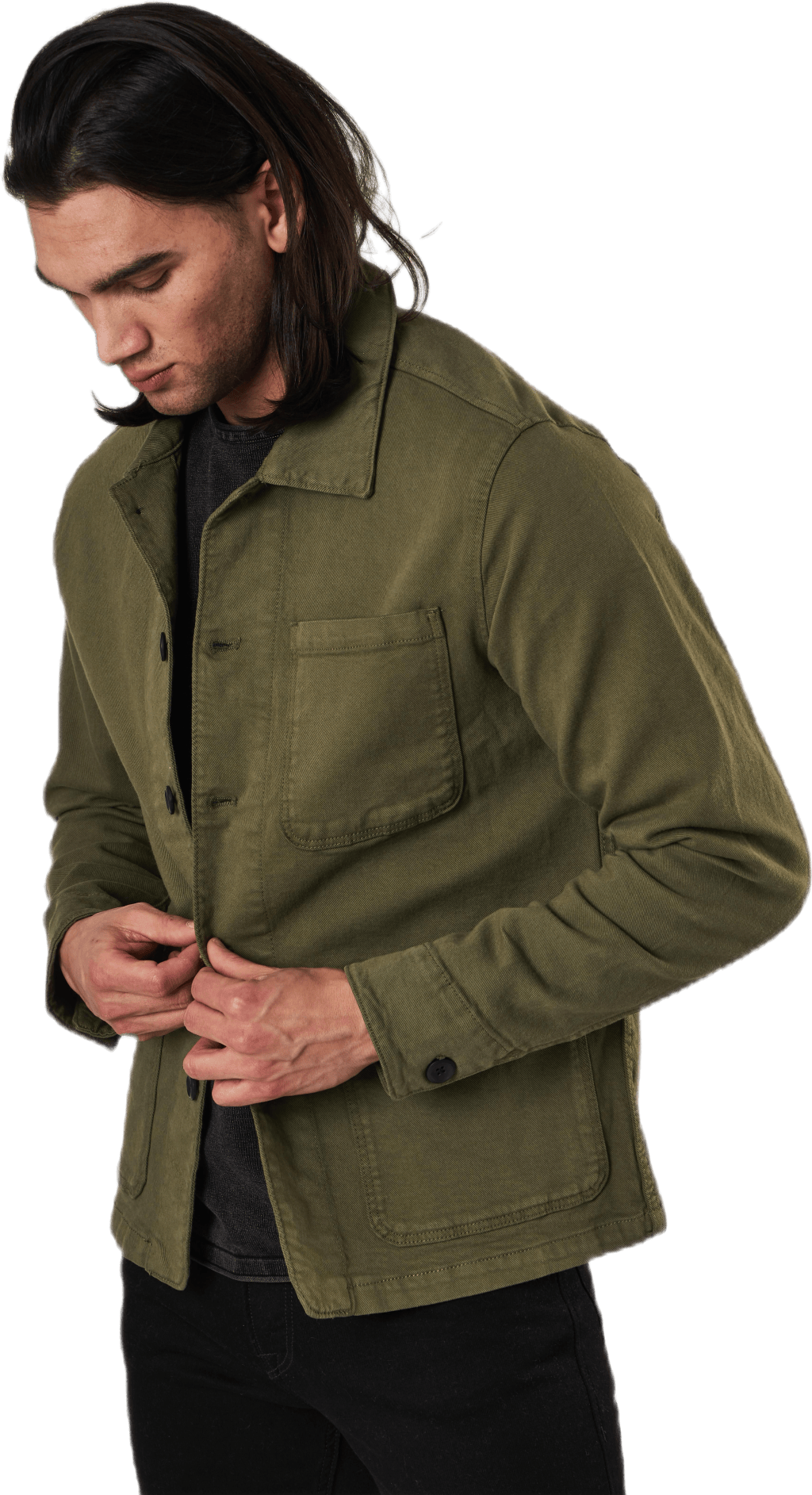 Lucas Ket Akm Olive Olive Night, Male, Apparels, jackets, Green, L