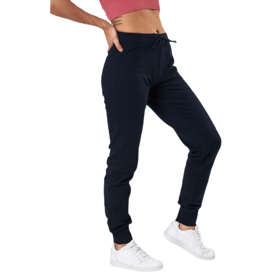 Rib Cuff Pants Blå - Bild 2