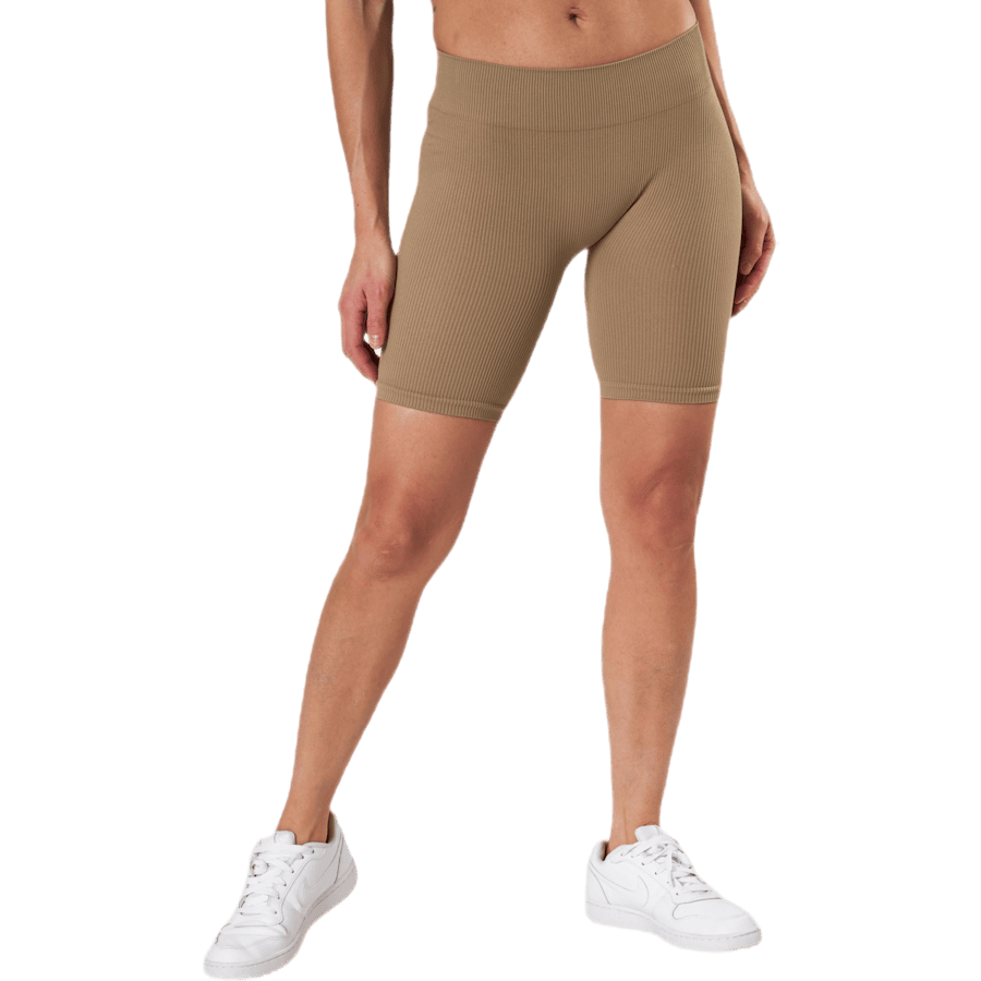 Vicky Rib Seamless Shorts Beige