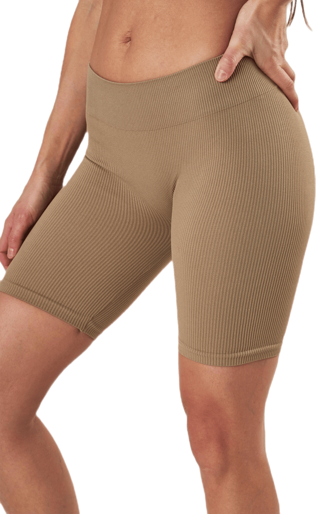 Vicky Rib Seamless Shorts Beige - Bild 4